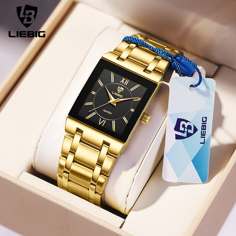 Luxury Watch Life - LiEBIG Luxury Golden Quartz Wristwatches For