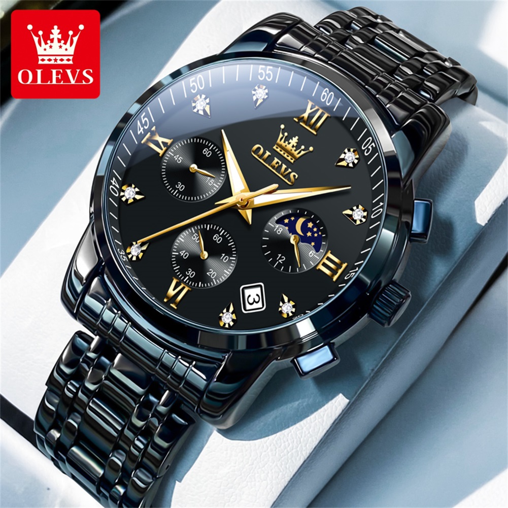 Luxury Watch Life - OLEVS Popular men's watches stainless steel