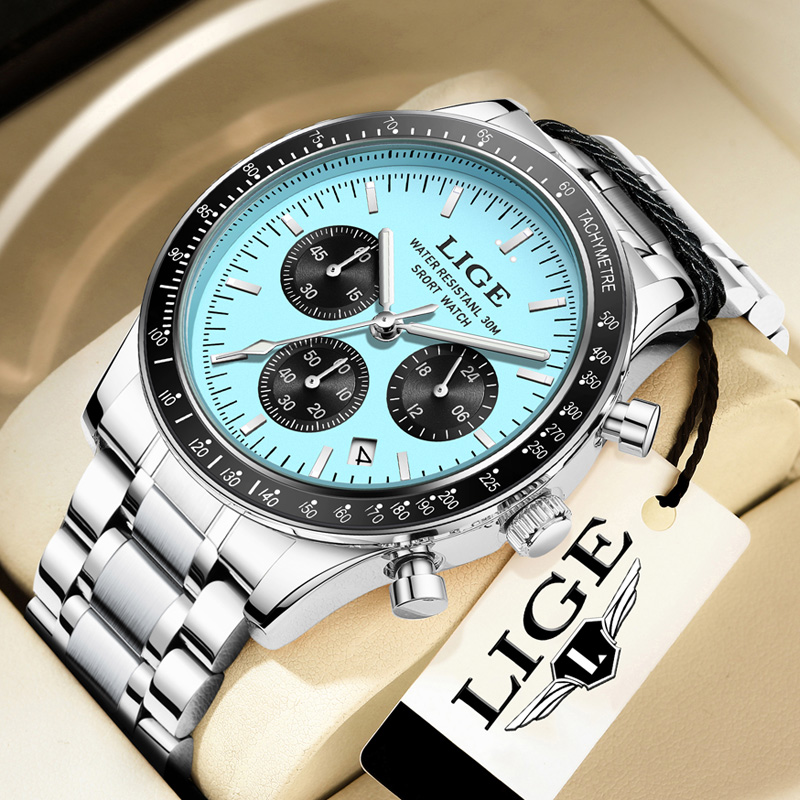 Luxury Watch Top 10 - LIGE Top Brand Luxury New Men