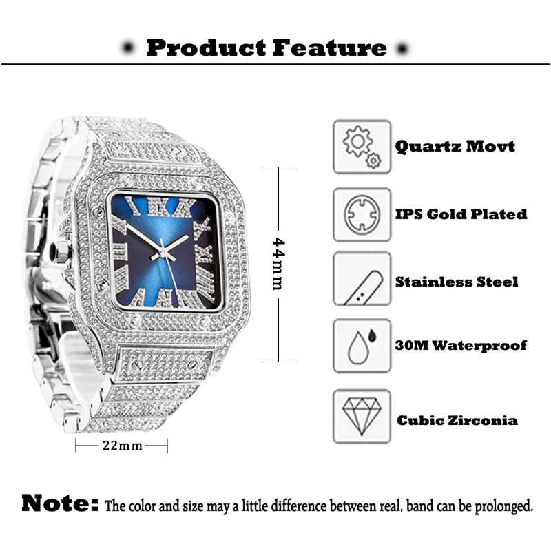 MISSFOX Mens Watches Hip Hop B - Luxury Watch Top 10 ulasan dan harga