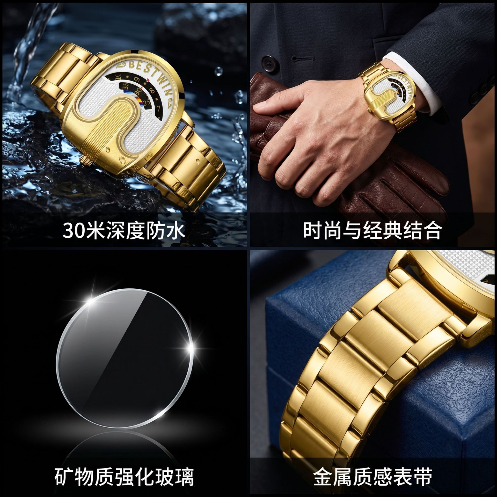 Gold Top Brand Luxury Men Watc - Best Luxury Quartz Watch ulasan dan harga