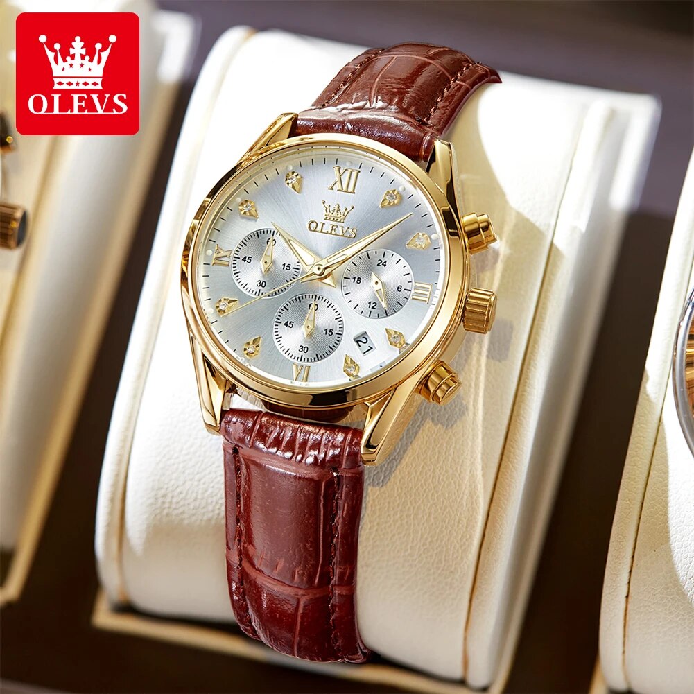 OLEVS 5523 Women's Watches Lea - Luxury Watch Cheap ulasan dan harga