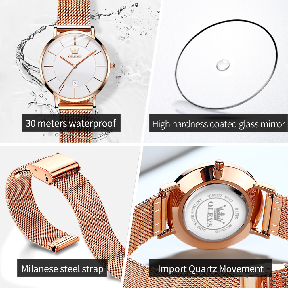 OLEVS Woman Watch 5869 Elegant - Luxury Watch Cheap ulasan dan harga