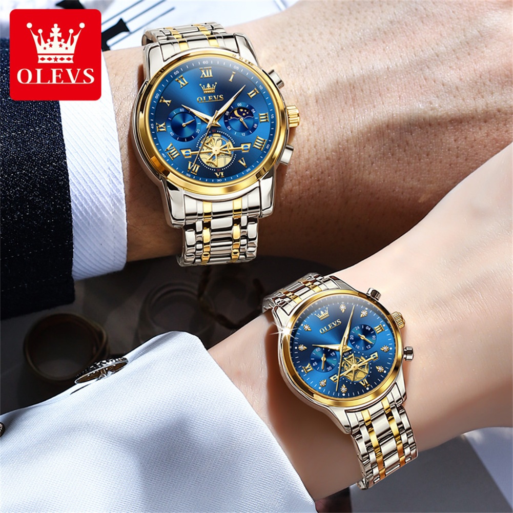 OLEVS Quartz Couple Watch Luxu - Luxury Watch Zone ulasan dan harga