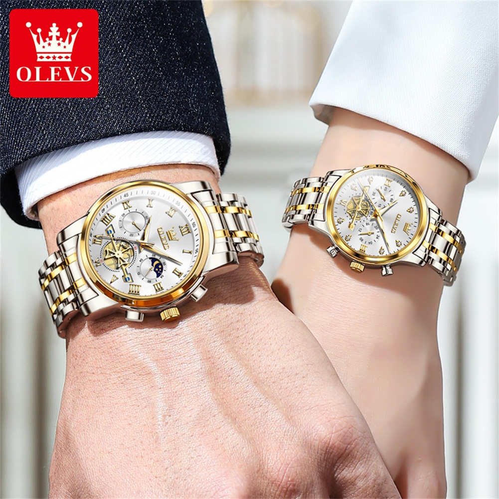OLEVS Quartz Couple Watch Luxu - Luxury Watch Zone ulasan dan harga