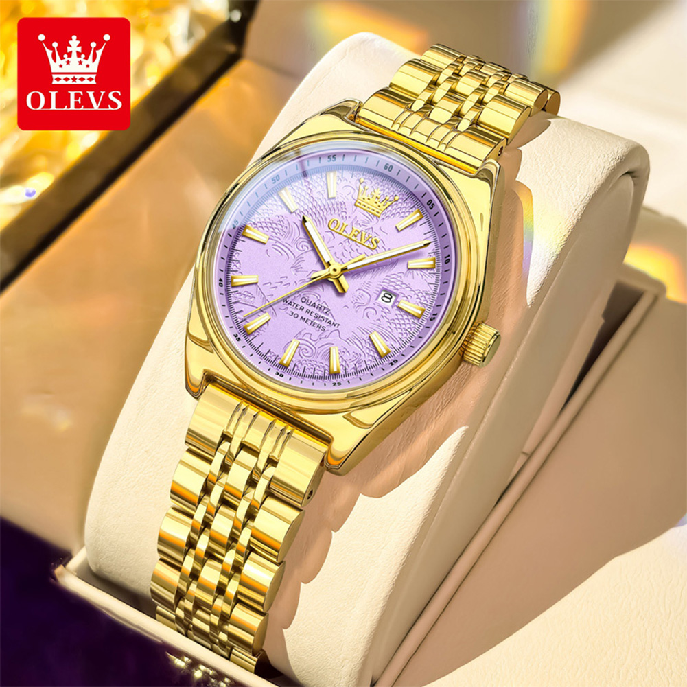 OLEVS Brand Luxury Gold Watch  - Luxury Watch Cheap ulasan dan harga