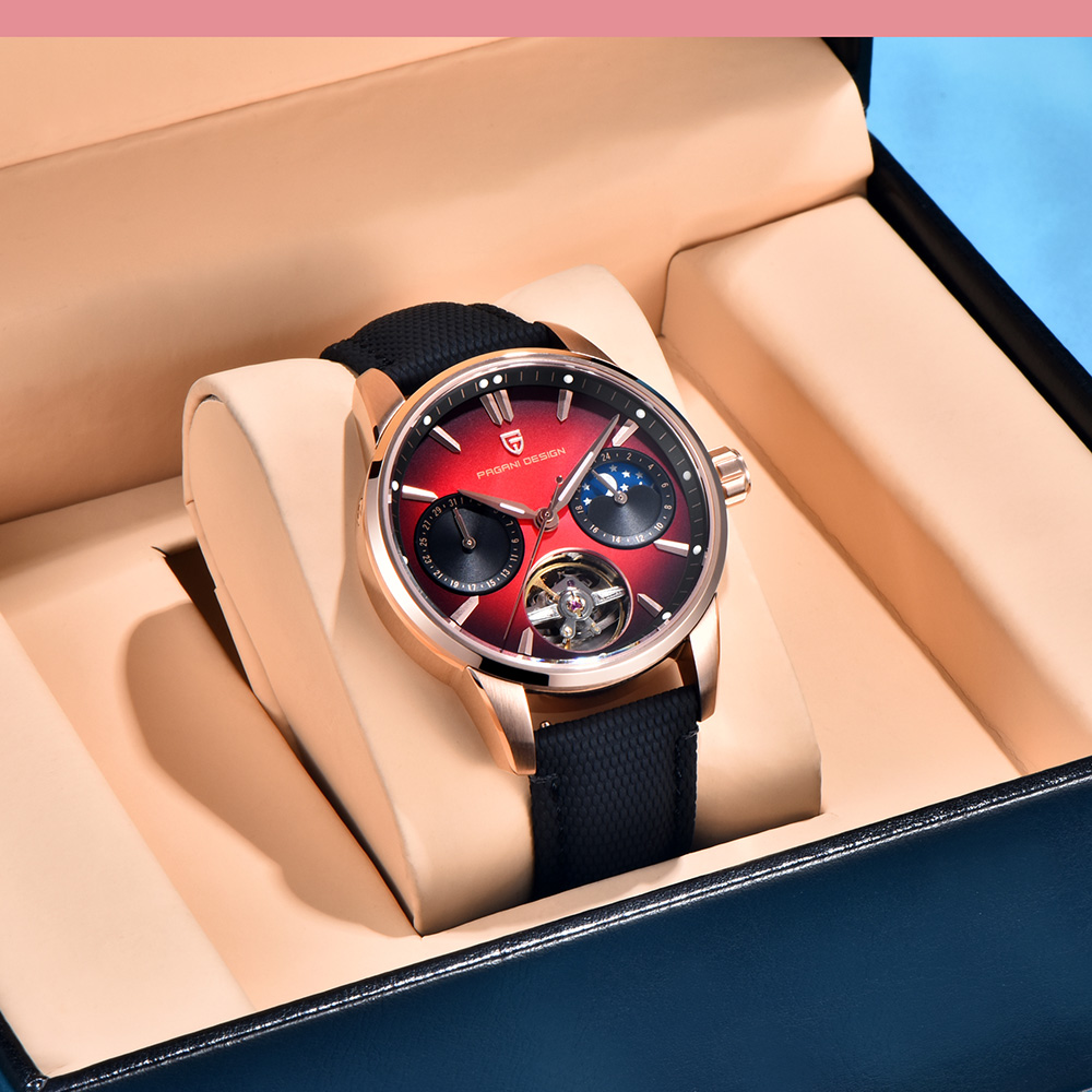 2025 New PAGANI DESIGN Watches - Luxury Watch Leather ulasan dan harga