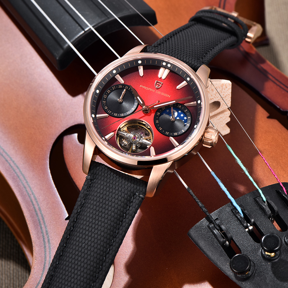 2025 New PAGANI DESIGN Watches - Luxury Watch Leather ulasan dan harga