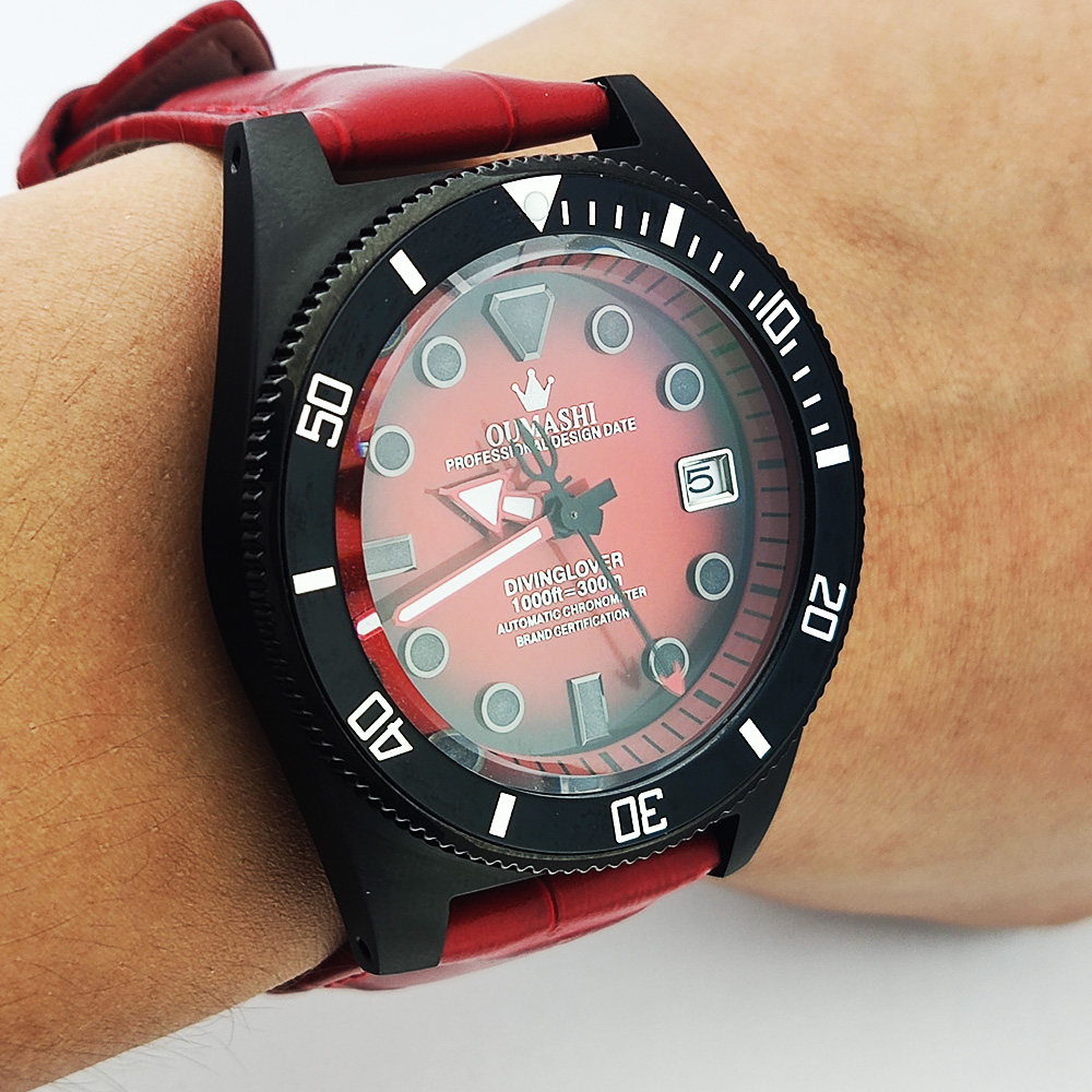 40.5mm customized watch NH35 M - Luxury Watch Leather ulasan dan harga