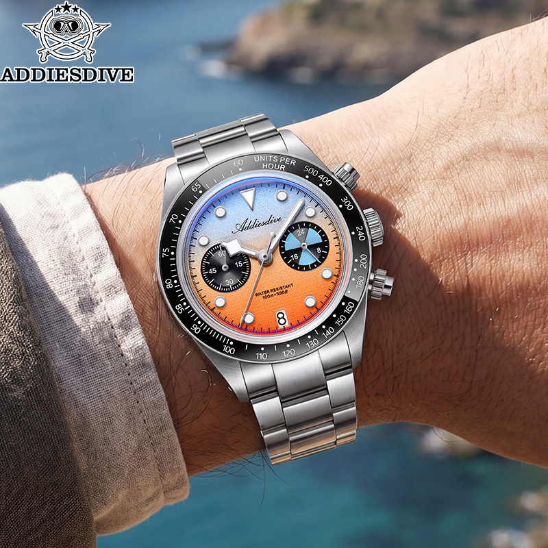 ADDIESDIVE Men's Chronograph Q - Zero Luxury Watch ulasan dan harga
