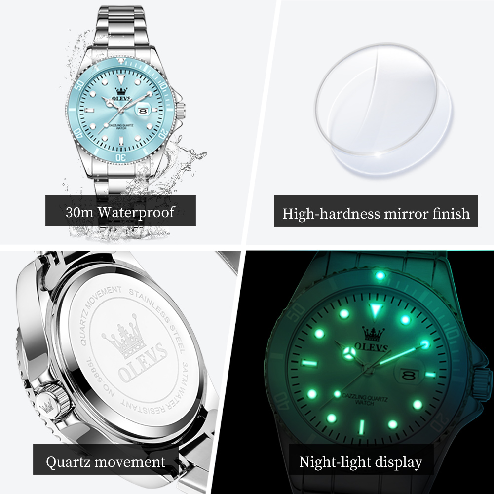 OLEVS Luxury Stainless Steel W - Luxury Watch Cheap ulasan dan harga