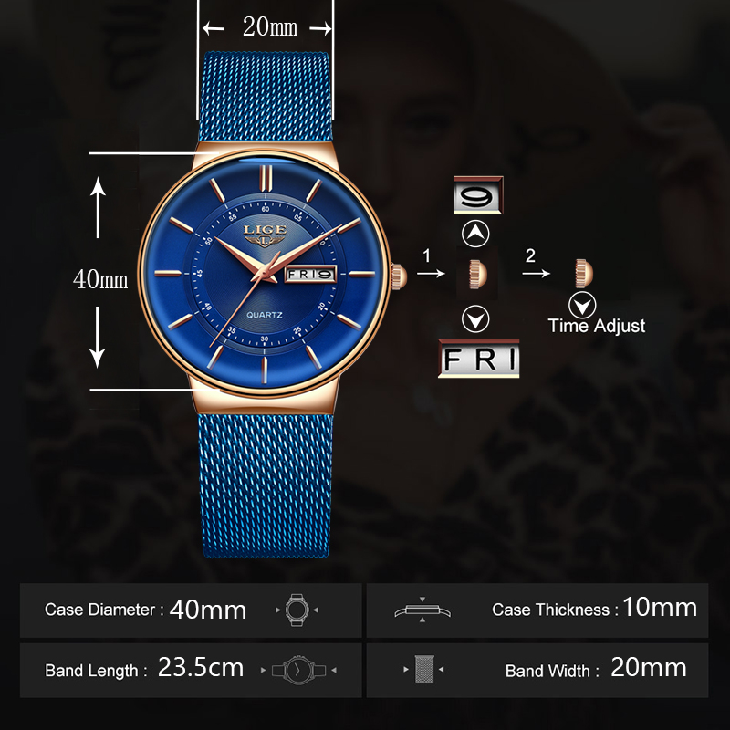 Women Watches LIGE Top Brand L - Luxury Watch Top 10 ulasan dan harga