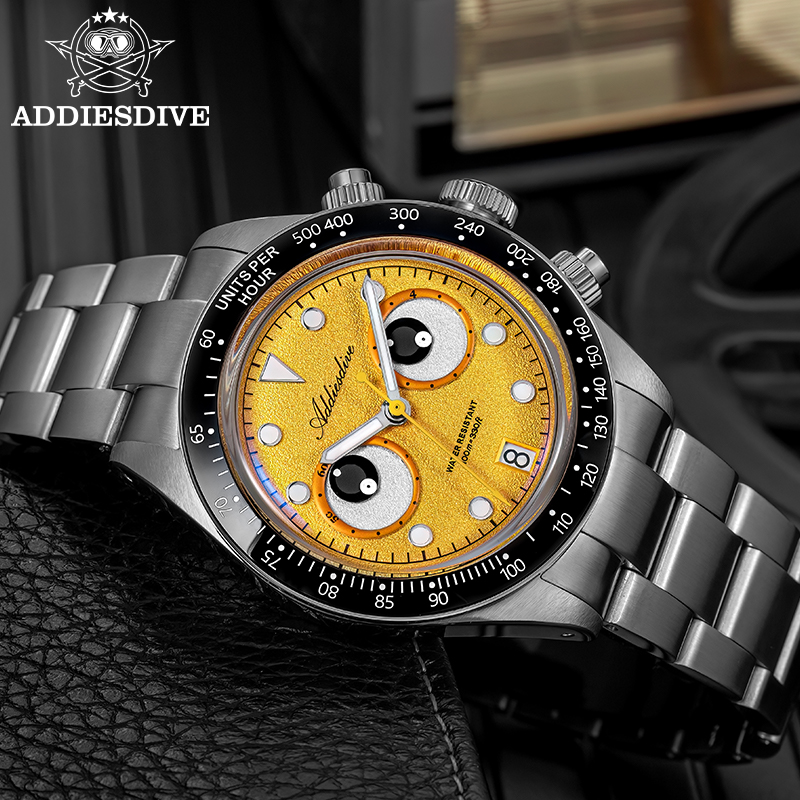 ADDIESDIVE VK64 Chronograph Qu - Zero Luxury Watch ulasan dan harga
