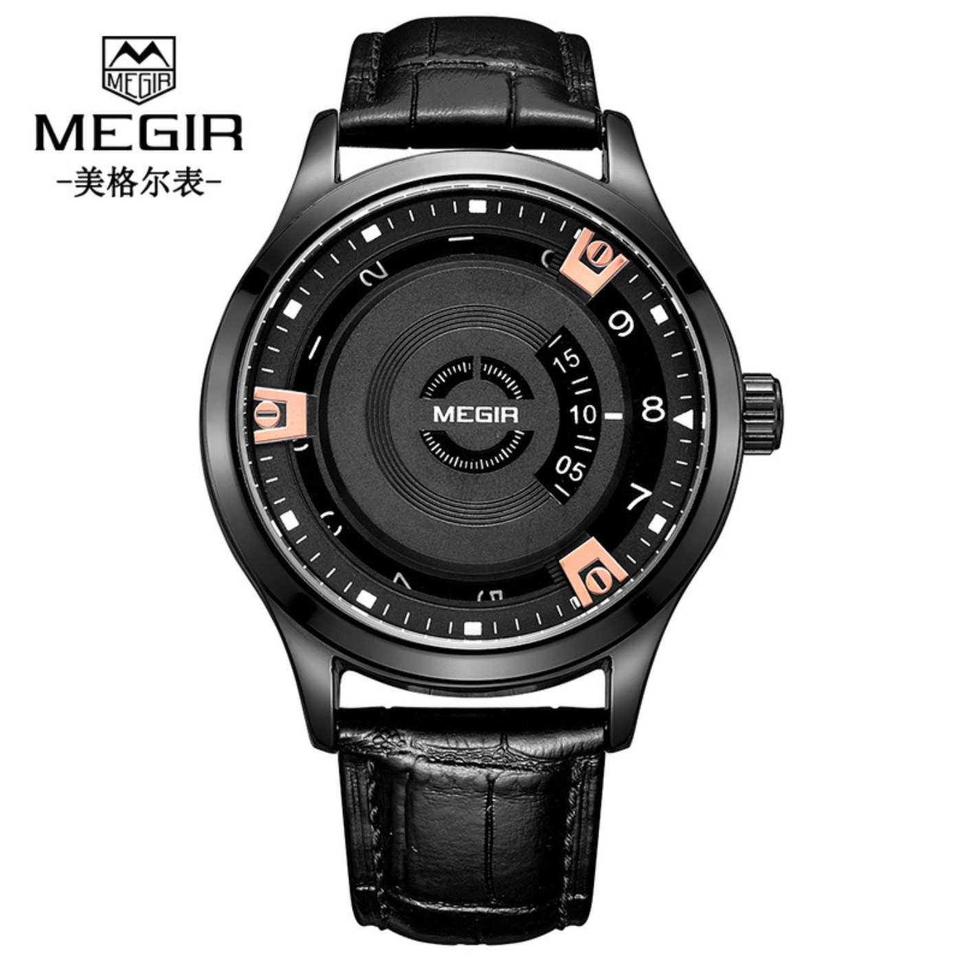 MEGIR Men Watches Luxury Leath - Luxury Watch Leather ulasan dan harga