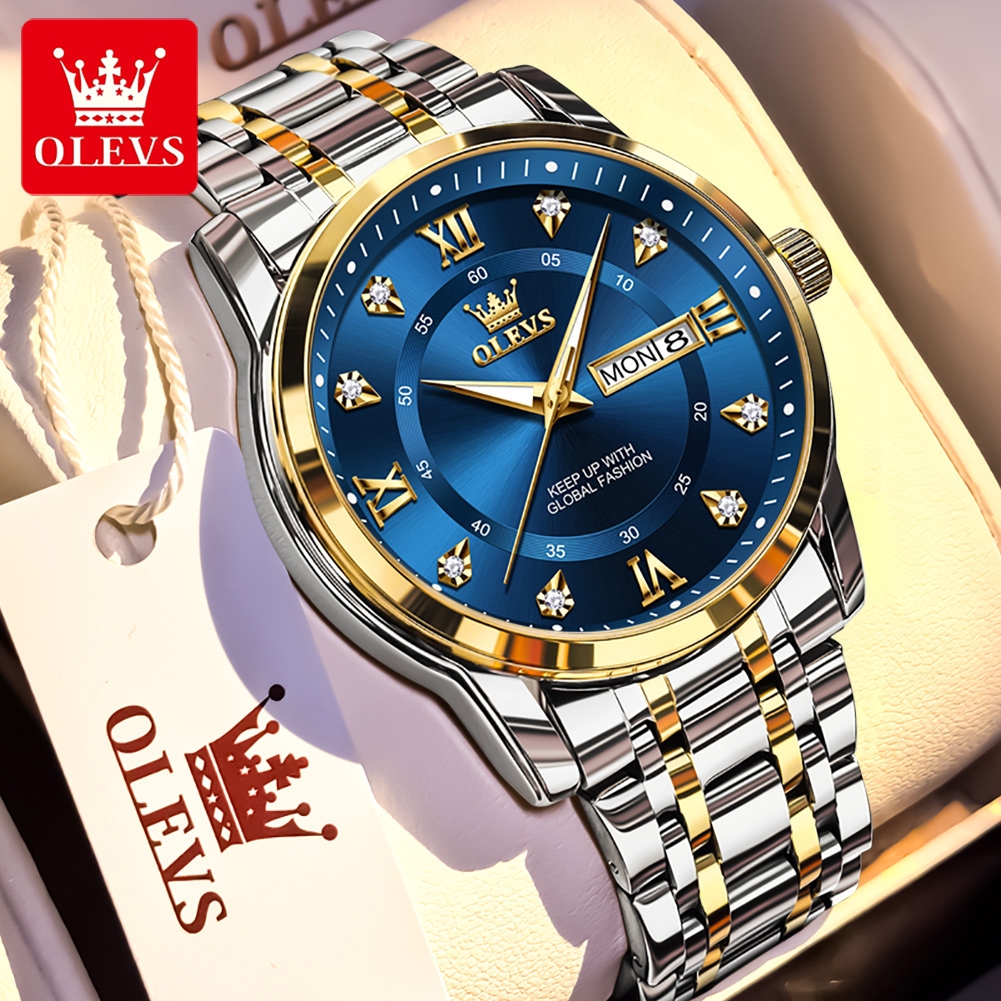 OLEVS Brand Fashion men's watc - Luxury Watch Life ulasan dan harga
