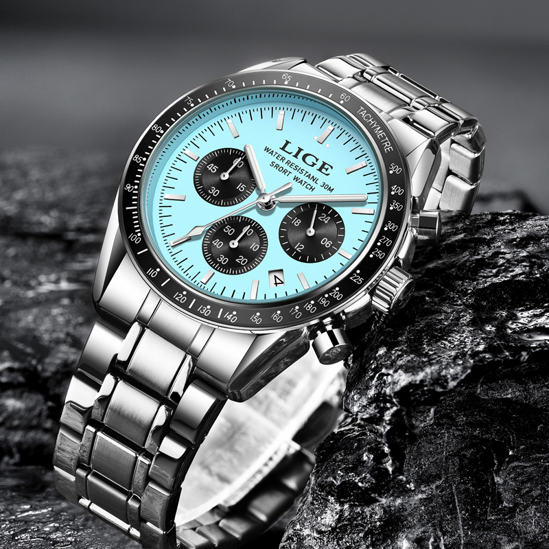LIGE Top Brand Luxury New Men  - Luxury Watch Top 10 ulasan dan harga