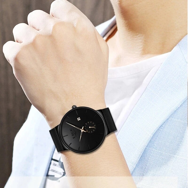 LIGE Fashion Mens Watches Top  - Luxury Watch Top 10 ulasan dan harga