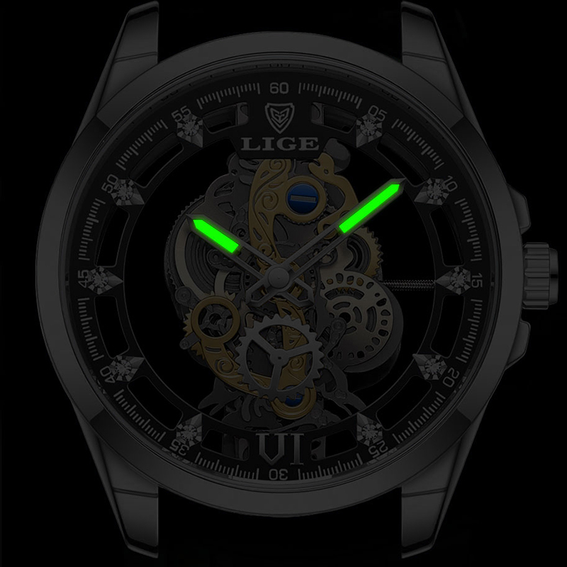 LIGE Fashion Top Luxury Men's  - Luxury Watch Top 10 ulasan dan harga