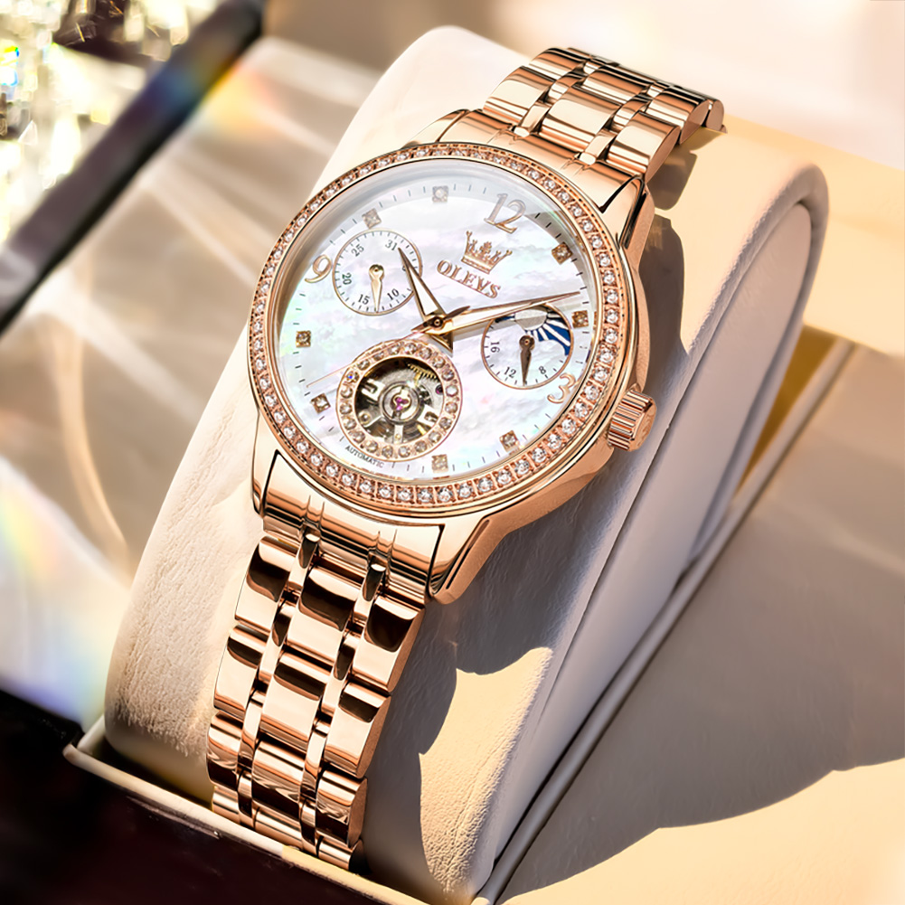 OLEVS Women's Watches Top Bran - Luxury Watch Leather ulasan dan harga