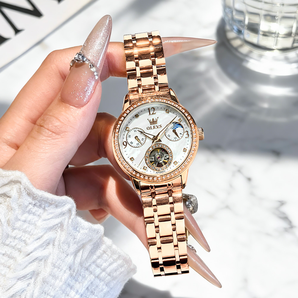 OLEVS Women's Watches Top Bran - Luxury Watch Leather ulasan dan harga