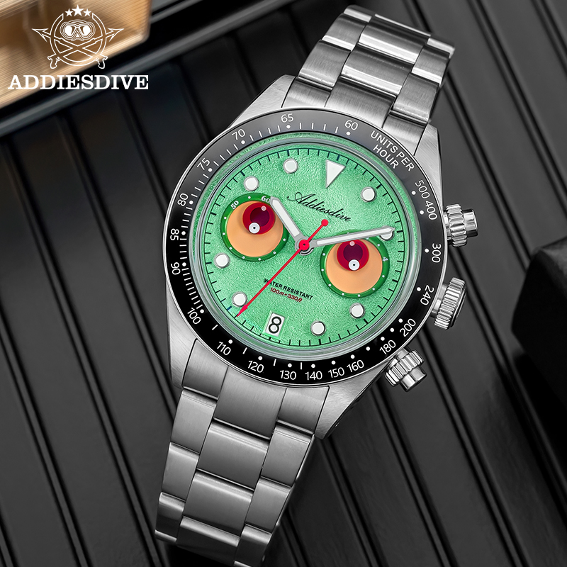 ADDIESDIVE New 40mm Chronograp - Zero Luxury Watch ulasan dan harga