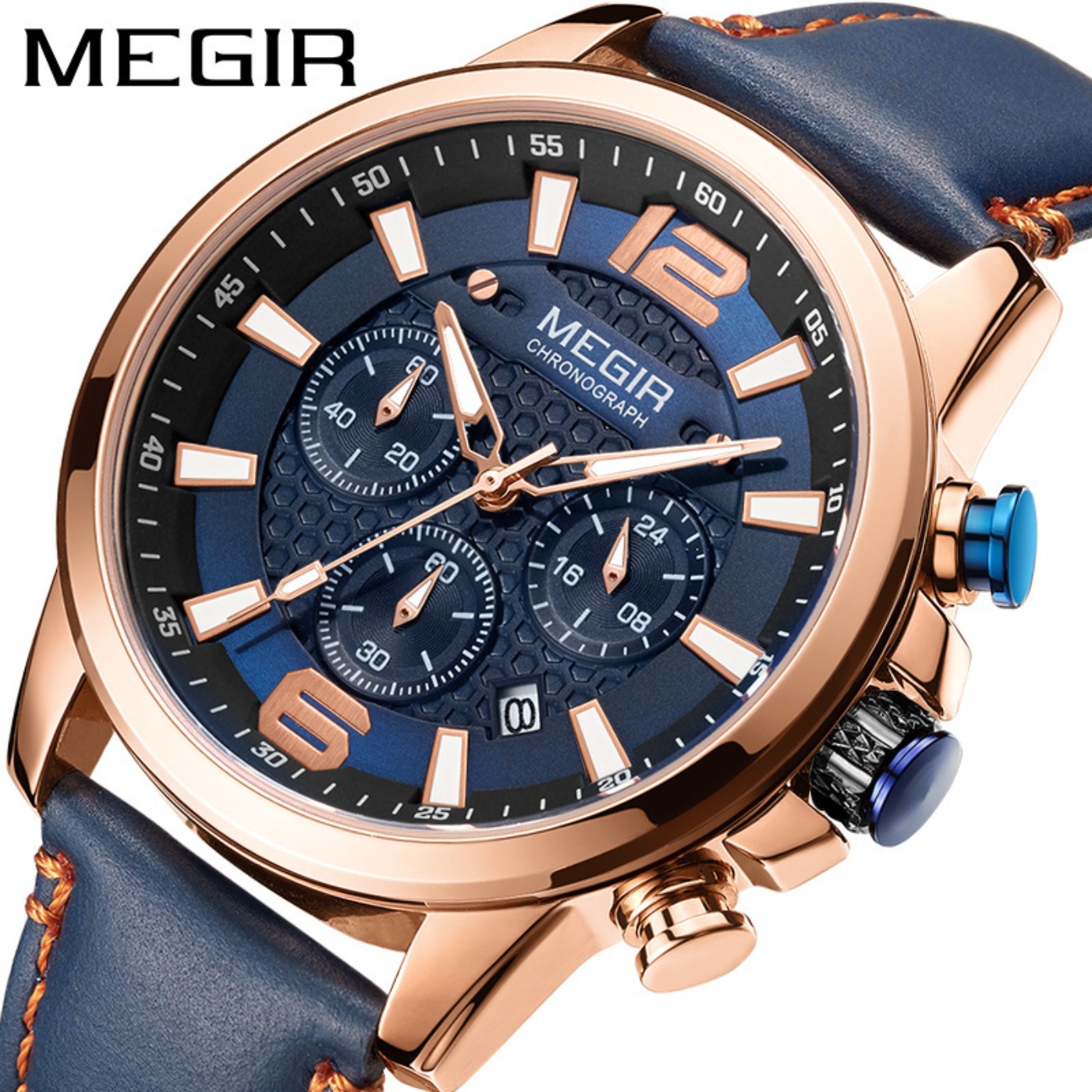 MEGIR 2020 Luxury Watches Men  - Luxury Watch Leather ulasan dan harga