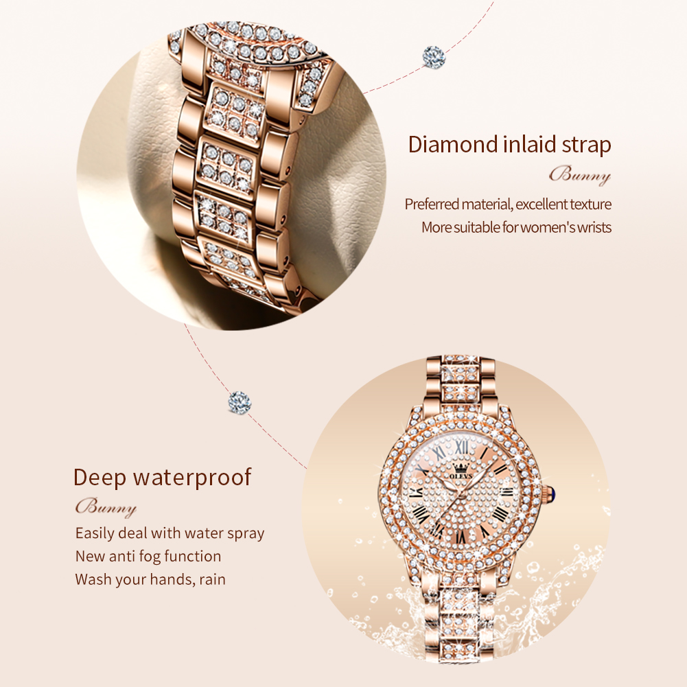 OLEVS 9943 Luxury All Diamond  - Luxury Watch Cheap ulasan dan harga
